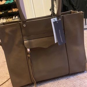 Rebecca Minkoff side zip MAB tote in Graphite